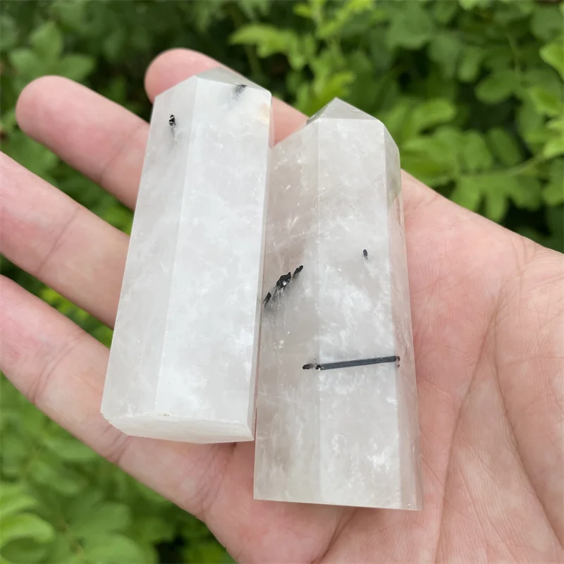 Amaze High Quality Wholesale Natural Gemstone Black Tourmaline Point Crystal Wands Tower For Art Collection