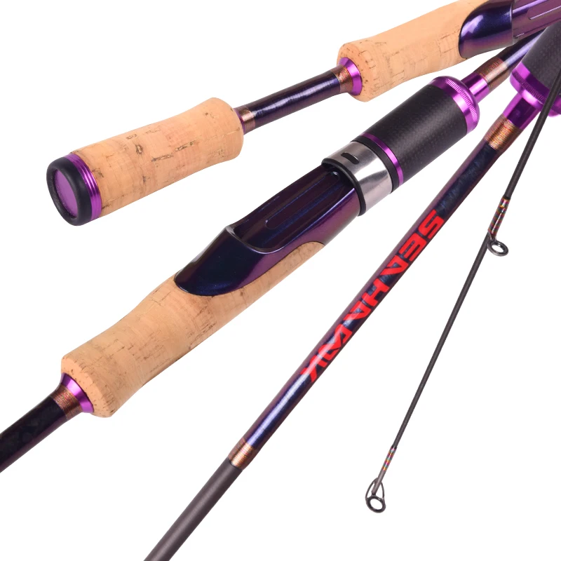 Saltwater Bass Sea Big Fishing Spinning Rods High Carbon Fiber 2 Sections Pole Rods