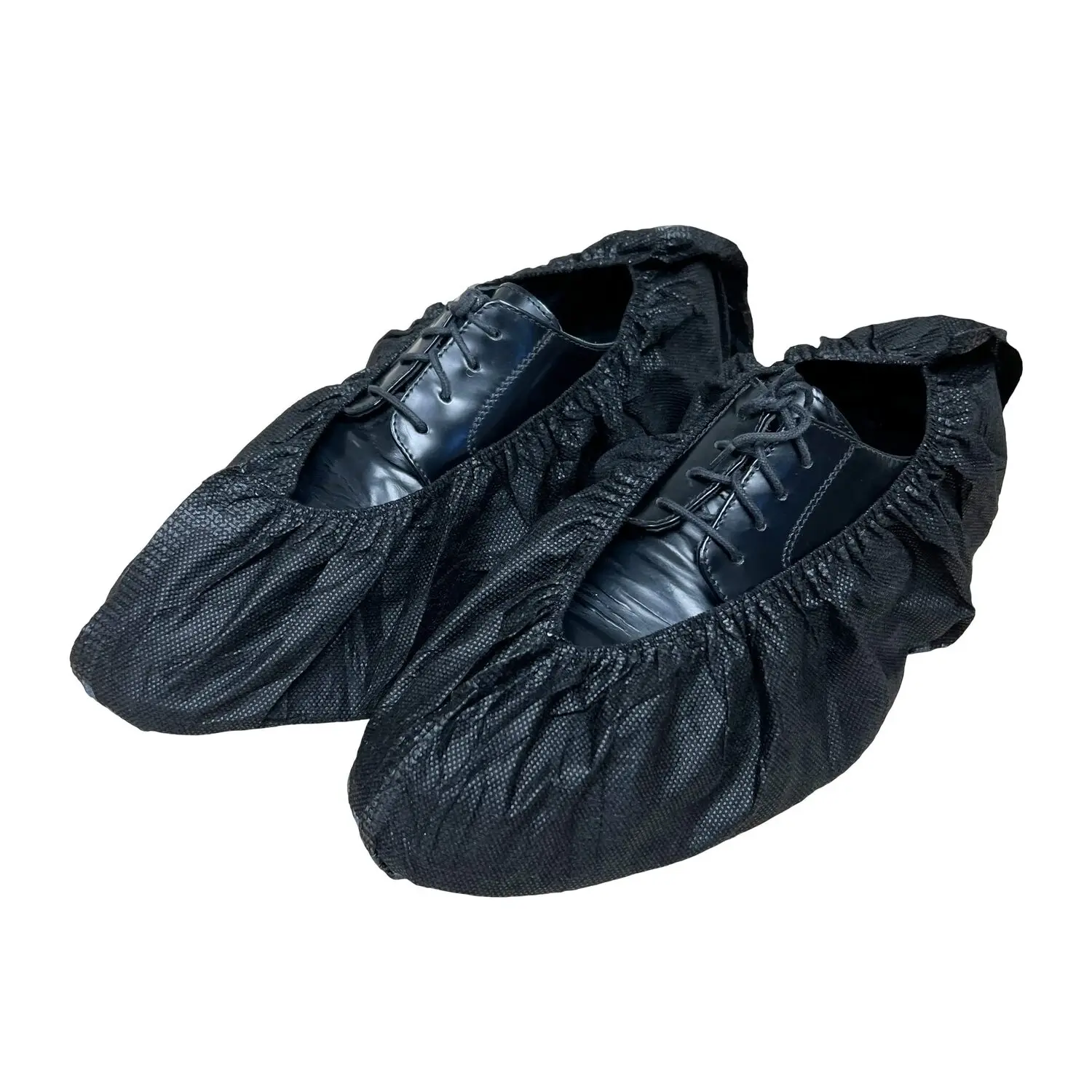 Shoe Covers Disposable Thicker Black Shoe Booties Cover Non Slip for Home Floors Carpet Indoor