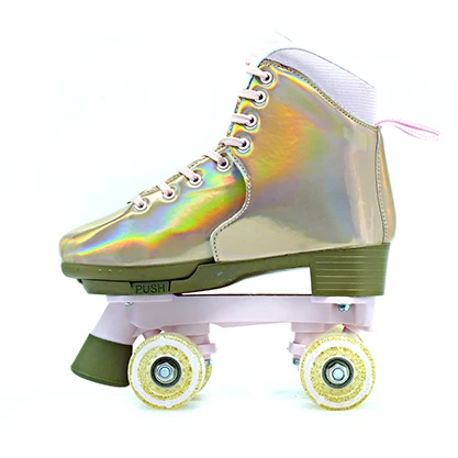  HS-Q005 Регулируемая Patines четырех рядные скейт роликовая обувь Роликовые 9506702000 пена + вельвет для детей: 4 лет EN13899 41 1*12 6*30