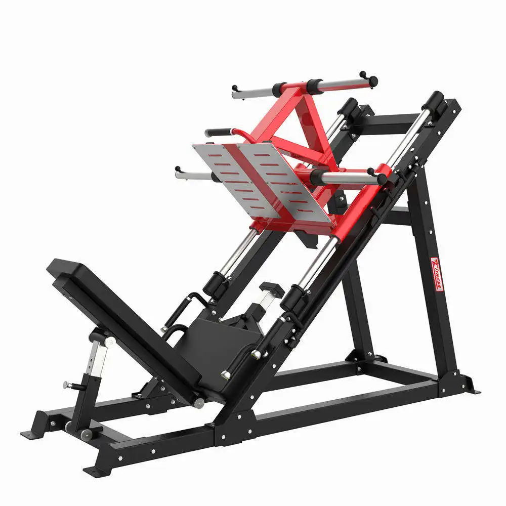 Hot selling New Pin Load Leg Press Machine Fitness Lateral Leg Press Hack Squat 45 Degree Machine Plate Loading Fitness
