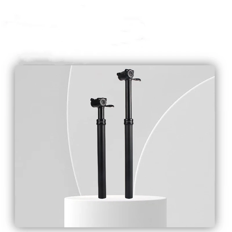Mountain Bike air Pressure Drop Seat Post Aluminum Alloy Hand Control Telescopic Adjustment with Suspension