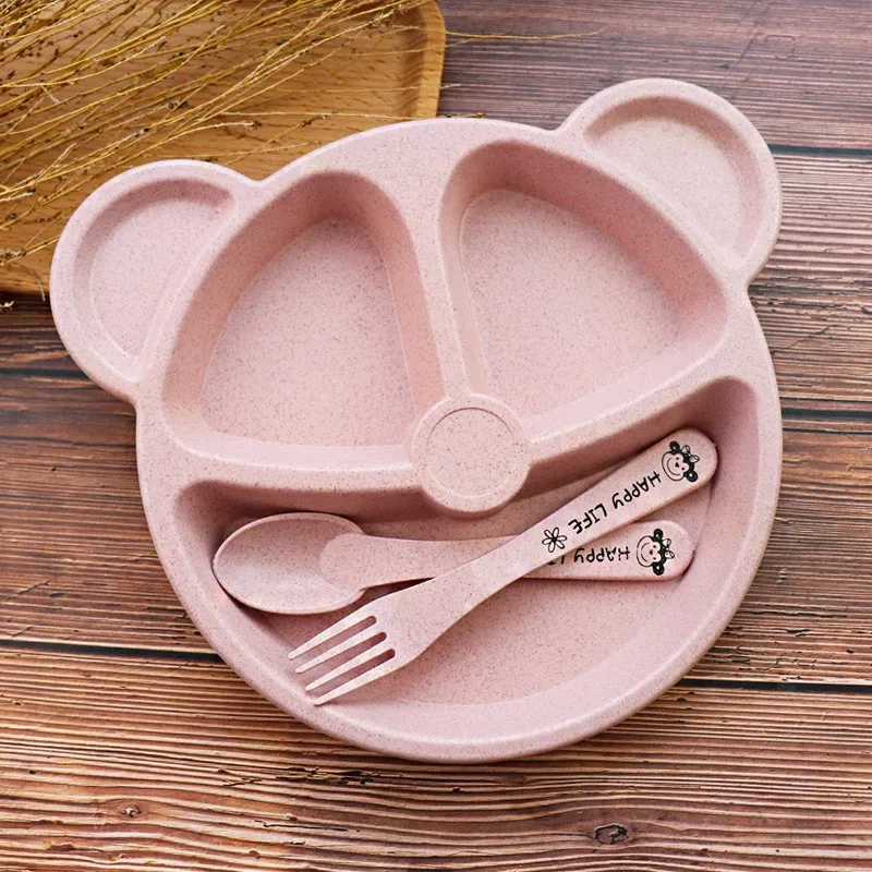 Eco-friendly Food Grade Kids Use Cute Panda Design Kids Child Tableware Sets