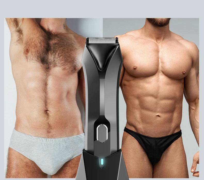 Trimmer for groin with replaceable ceramic blade waterproof skin safe men ball trimmer