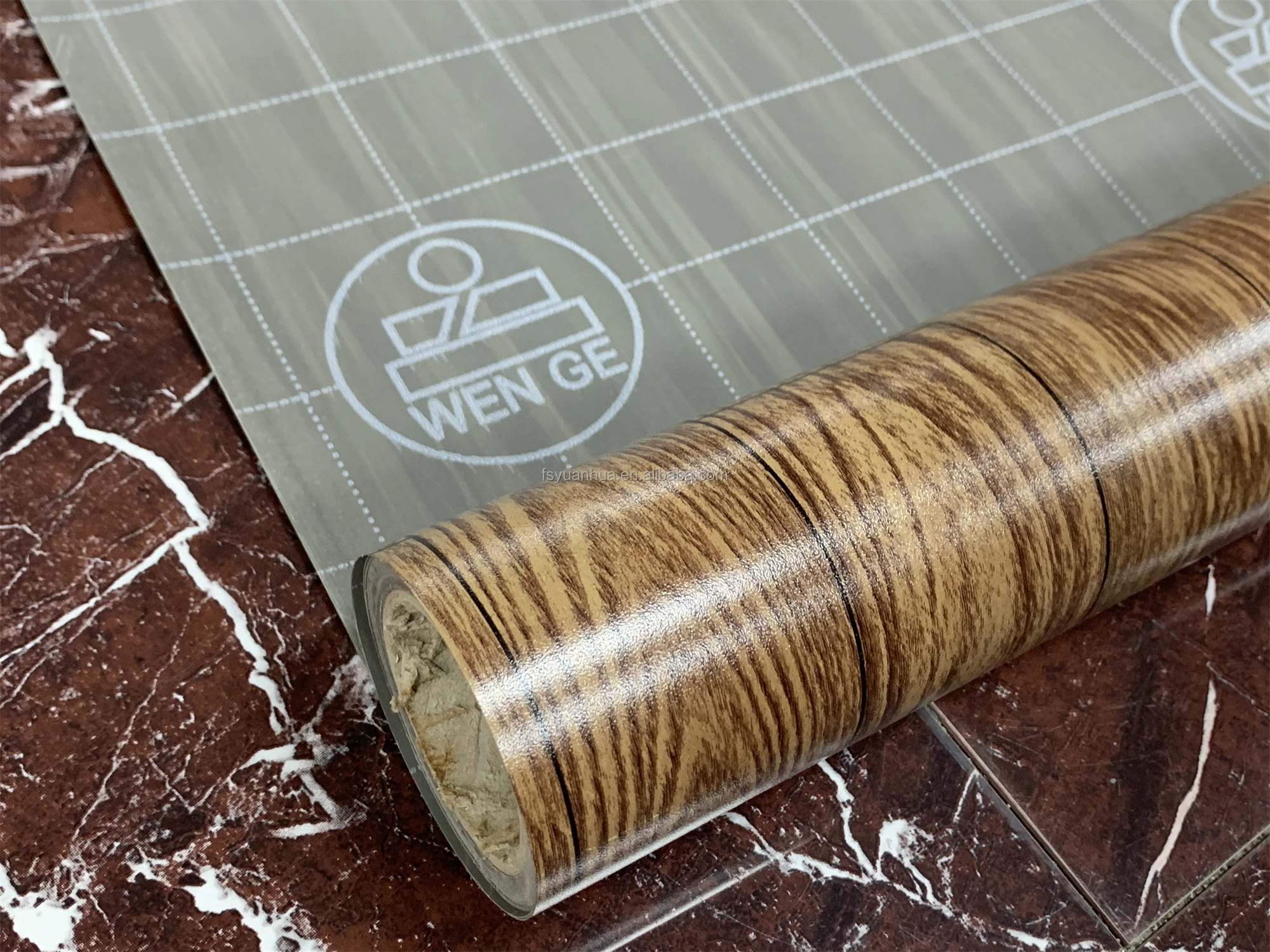 WENGE factory waterproof 0.35mm non-slip plastic carpet pvc sheets linoleum floor roll Luxury vinyl roll flooring for indoor