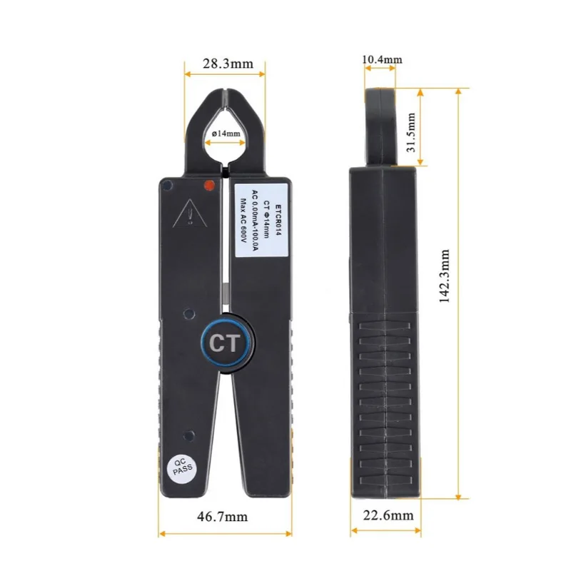ETCR014 High Accuracy Sharp-nose Pliers AC Leakage Current Sensor Of High Harmonic Current Measure Power Factor Detection