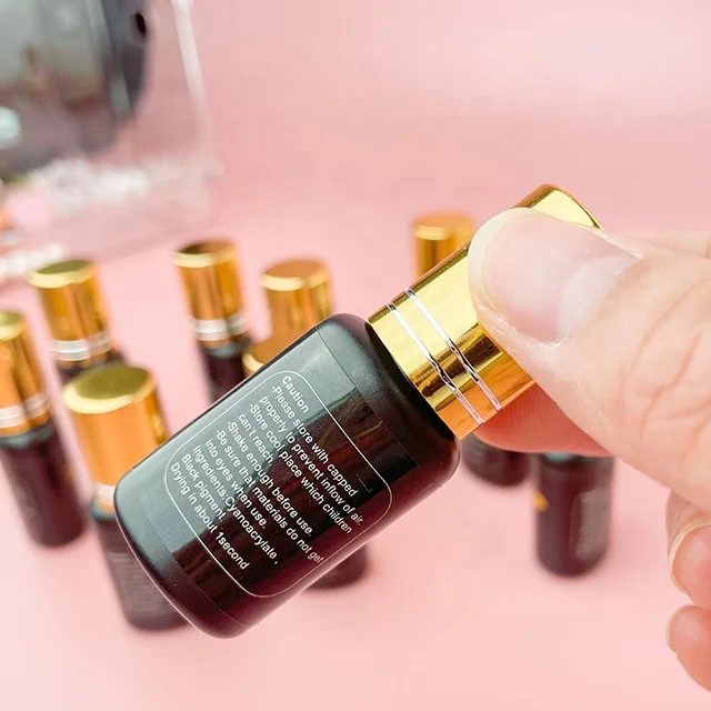 Korean 1 Second  Water Proof Drying Lash Extension Mink Private Label Eye Lash Extension Glue Lashes Glue