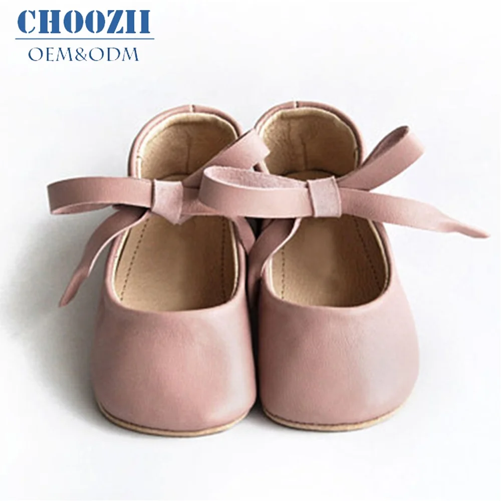 Красивые розовые туфли Choozii из овчины для новорожденных малышей Мэри Джейн