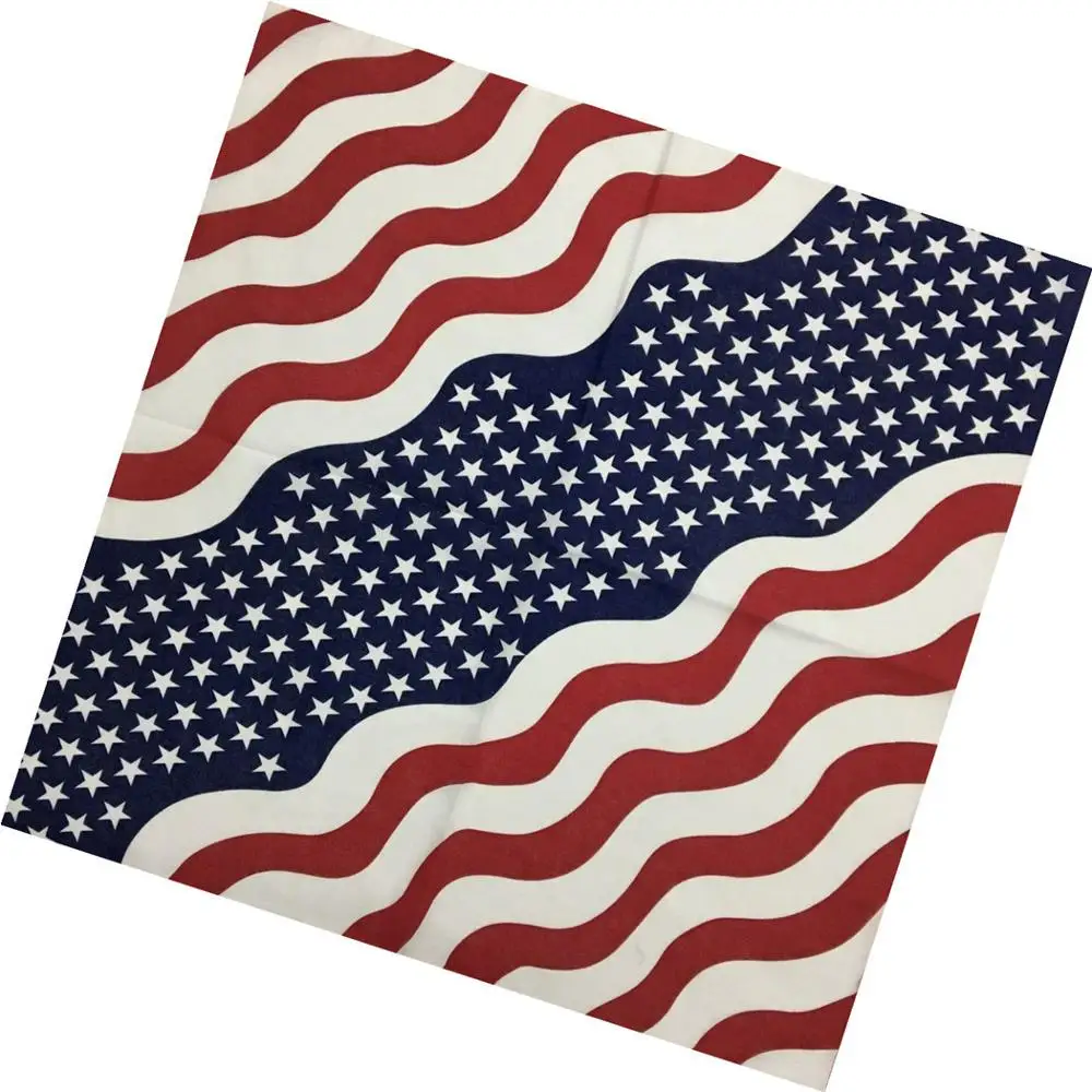 national flag men cycling bandana for head wrap 100% cotton unique bandana accessories custom bandana