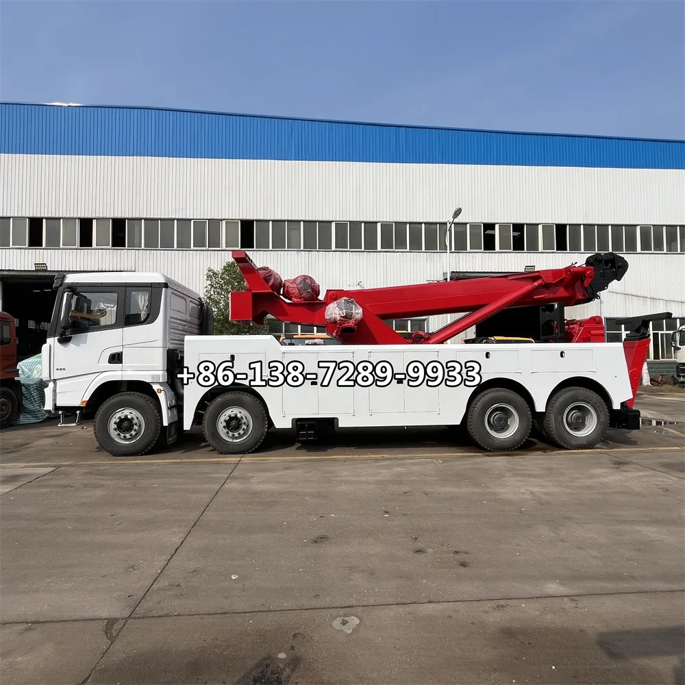 Большой буксировочный ротатор 50 тонн 60 Тяжелый Эвакуатор 12 колес аварийно-спасательный автомобиль