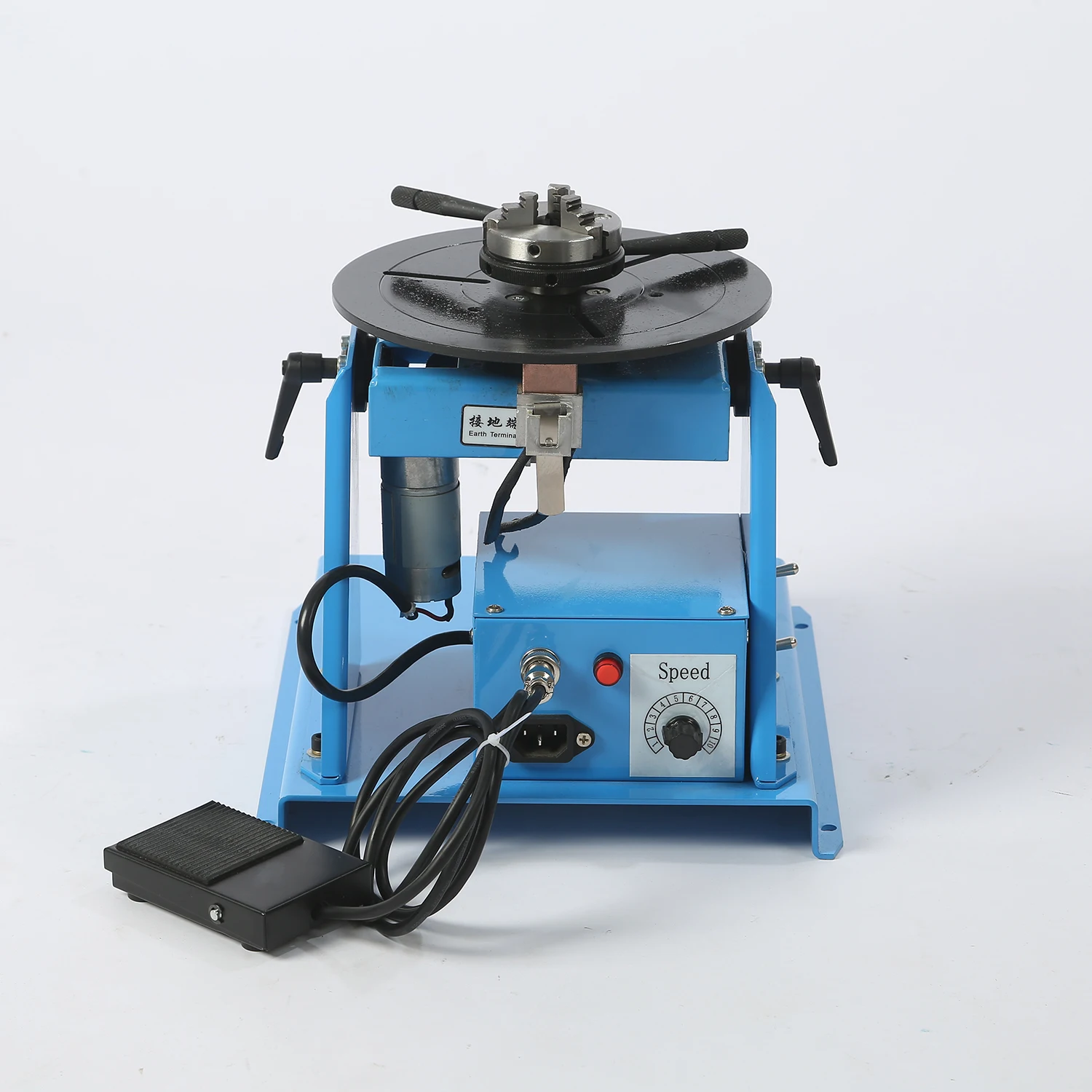 Welding pisotioner welding rotator HD-10 220V with K01-63 chuck cartridge welding turntable M14