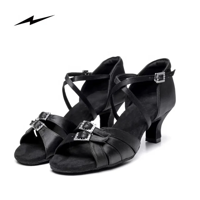 2022 Newest Design High And Low Heels Tango Latin Salsa Stain Dancing Shoes for Women