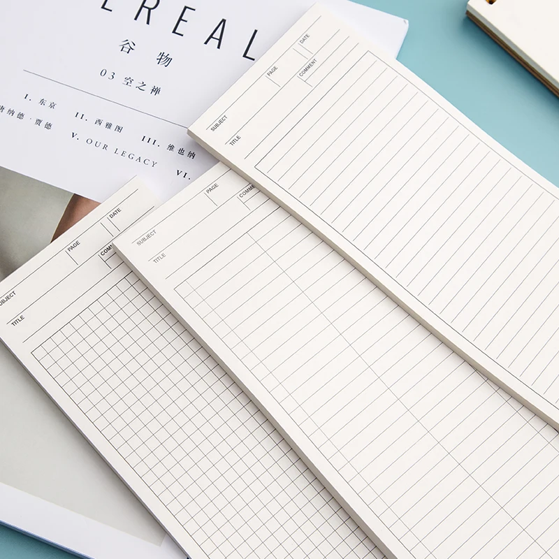 Good Sale Wholesale Paper Custom Size Writing Long notebook with Line