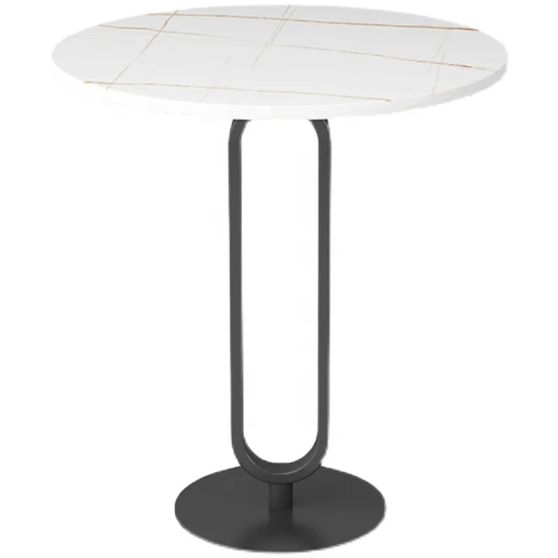 
Minimalist edge table living room Nordic 0 type metal foot black edge table 