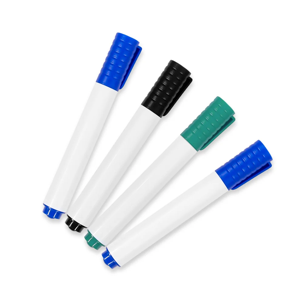 Customized Colorful Erasable Magnetic Markers Refill Ink Whiteboard Marker Pen With Eraser For School and Office