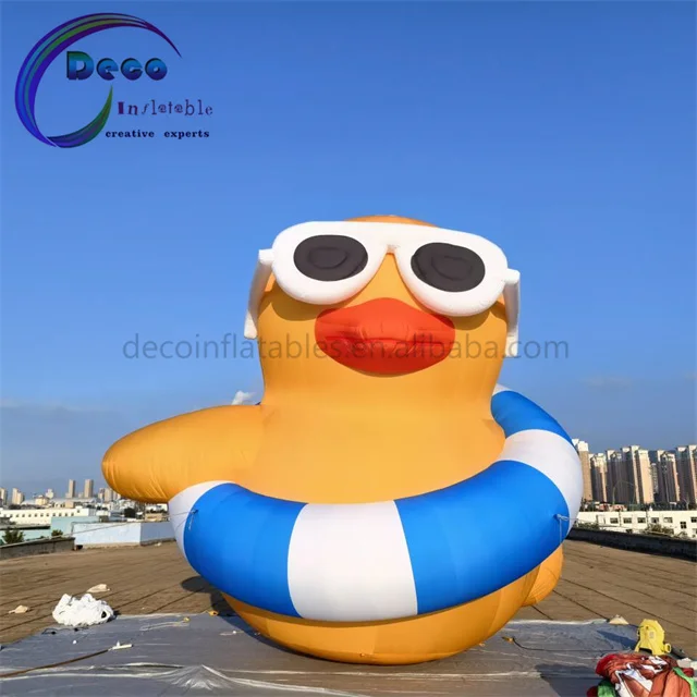 Inflatable Yellow Duck Giant Advertising Inflatable for Party and Promotion Balloon Costume Mascot Model