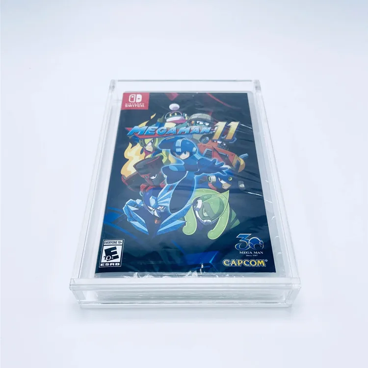 UV Protected Acrylic Nintendo Switch Storage Display Box Plexiglass Video Game Box Nintendo Wii NES Game Boy Acrylic Game Case