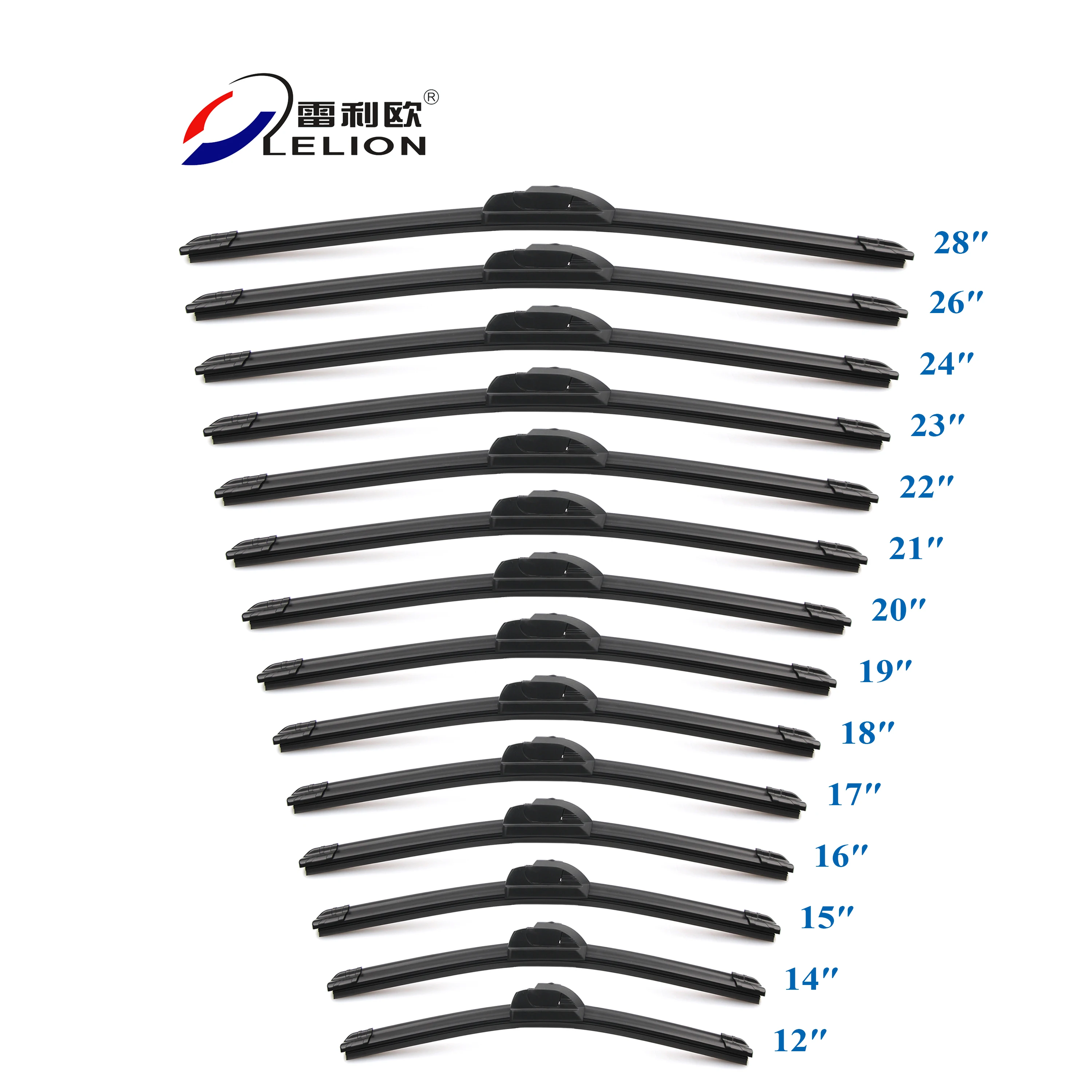 LELION Factory Price Car Windshield Frameless Wiper Blades Universal Front Soft Auto Rubber wiper blade for cars