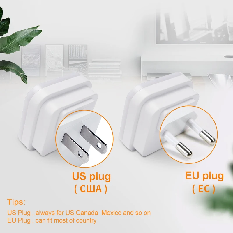 Vofull Square Creative LED Energy-saving Plug-in Night Light Bedroom Night Light Warm Light Eye Protection Lamp