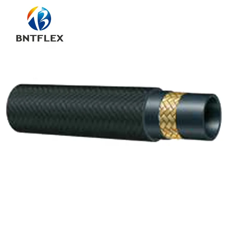 Высококачественный однопроводный Плетеный текстильный покрытый гидравлический шланг SAE J517 100R5 поставщик из Китая