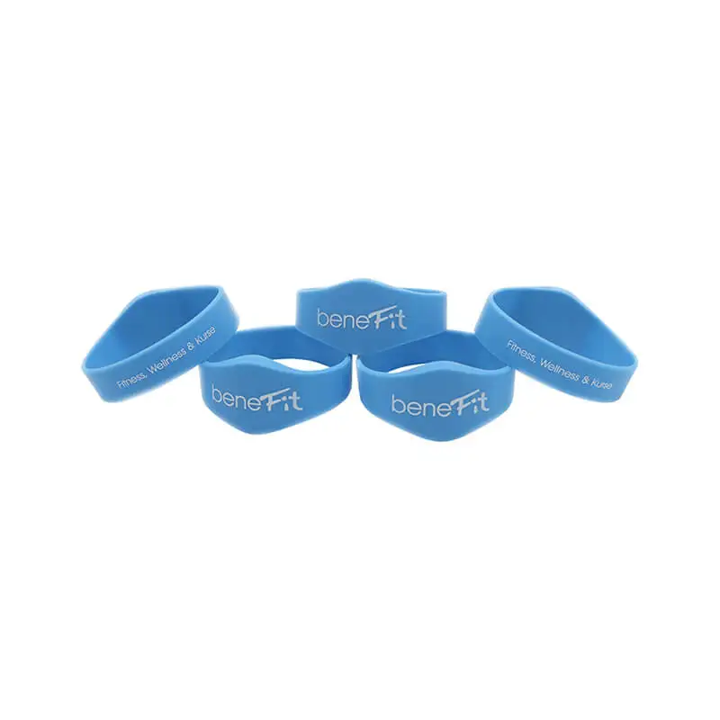 High Quality 13.56Mhz Waterproof NFC Bracelets Silicone Wristband RFID