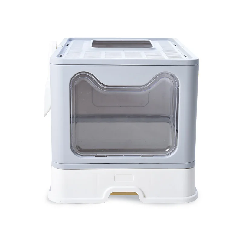Puda Top in type Folding litter box Independent packaging volume small fully enclosed forward top out drawer cat toilet