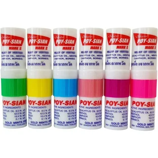 POY SEAN Inhaler 60 Pcs Use Inhalation to Relieve Dizziness and Provide Freshness Premium Product From Thailand