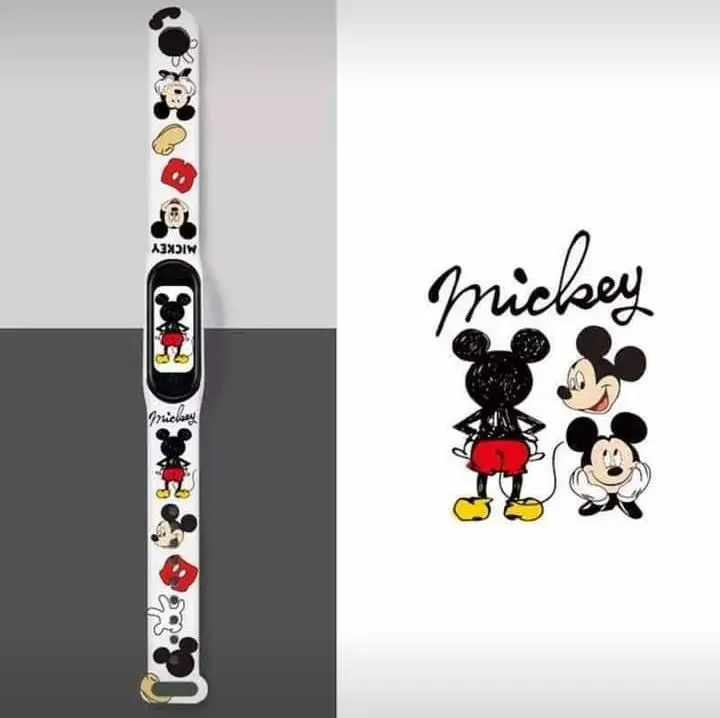 Cartoon printing design intelligent replaced with personality strap print watch band  for xiaomi 3 4 kids smart watch band