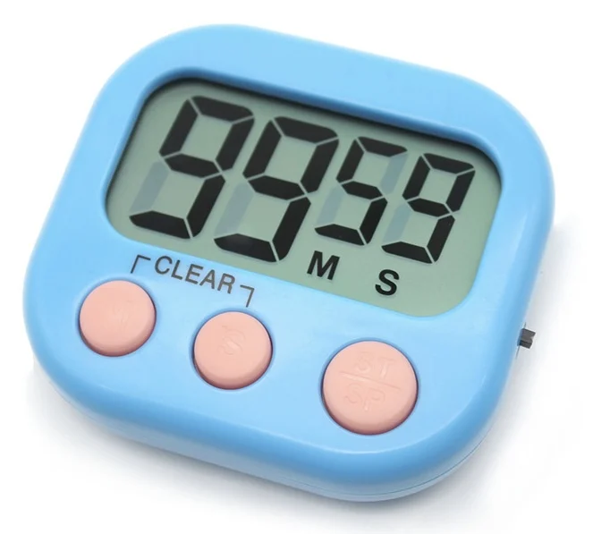 Small Digital Kitchen Timer Magnetic Back and ON/Off Switch,Minute Second Count Up Countdown