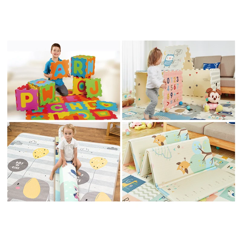XPE Waterproof Children Thicken Foam Early Learning Foldable Waterproof Thick Foam Floor Baby Crawling Mat Baby Play Mat