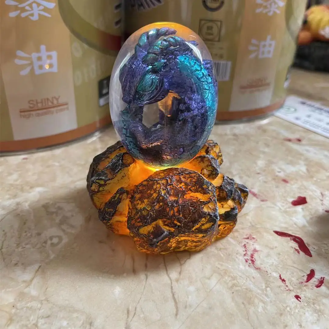 Gift Items 2021 Creative lava Dragon Egg Decorations For Home Child Toys Novelty Gifts Resin Crafts