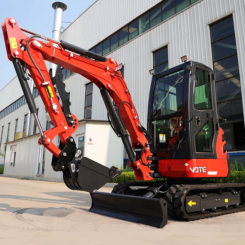 Mini Excavator 3.5 Ton 3 ton EPA Farm New Crawler Digger Compact Mini Bagger Kubota Engine Excavator Machine Price free shipping