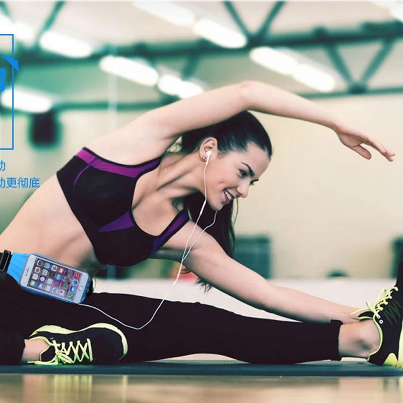 Sports Waist Belt With Elastic Band Waterproof Running Belt