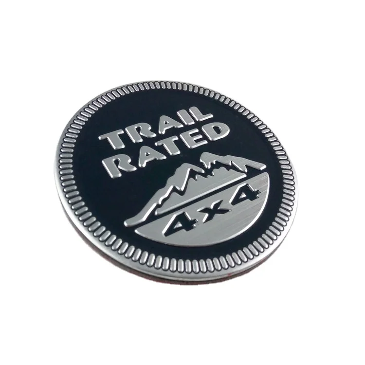 round Anti-Gold Plated Coin-Shaped Car Emblems Fashion Badge Pins in Metal Casting Technique with Die Cutting Printing