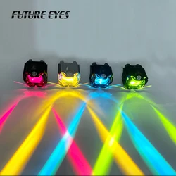 FUTURE EYES Custom  F30-P Silver 120W Motorcycles Scooter Warning LED Auxiliary Spotlight Set Motorcycle Spot Fog Light Switch