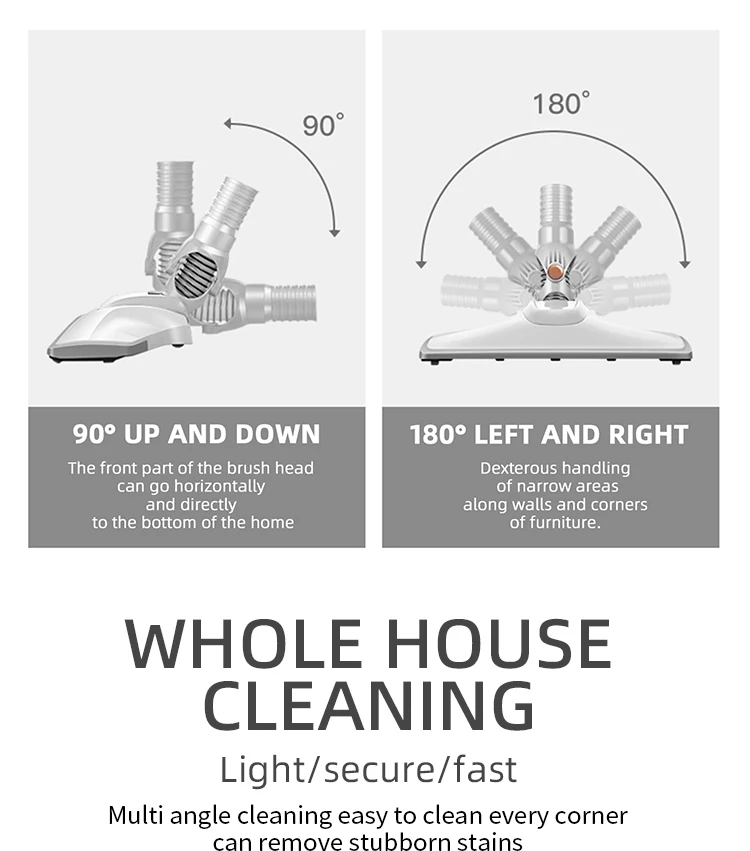 High quality custom color wireless high power push-rod vacuum cleaner for both wet and dry use 2 in 1