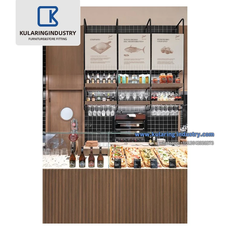 2022 Small Bakery Shop Interior Design Cake Display Counter Cafe Pastry Shop Furnitures For Sale
