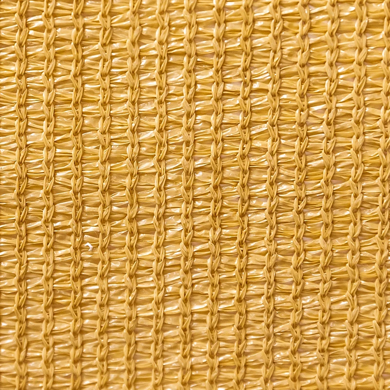 Factory Supply Discount Price Hdpe Material Shades Sail Anti UV  Sand color Sun Shade Garden Plastic Net Shading