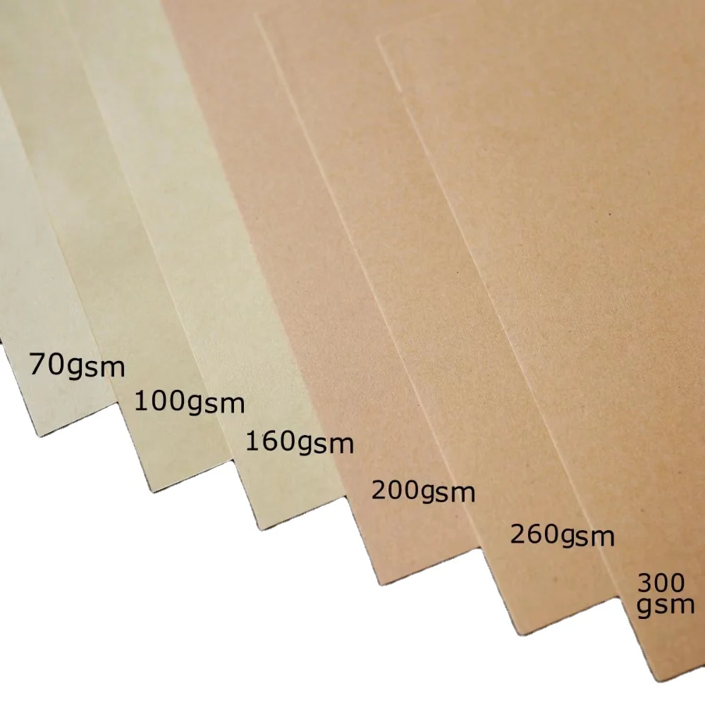 Высокое качество 120gsm 150gsm 180gsm Крафт бумажная доска вкладыш картон для приготовления еды Упаковочные пакеты торта коробка