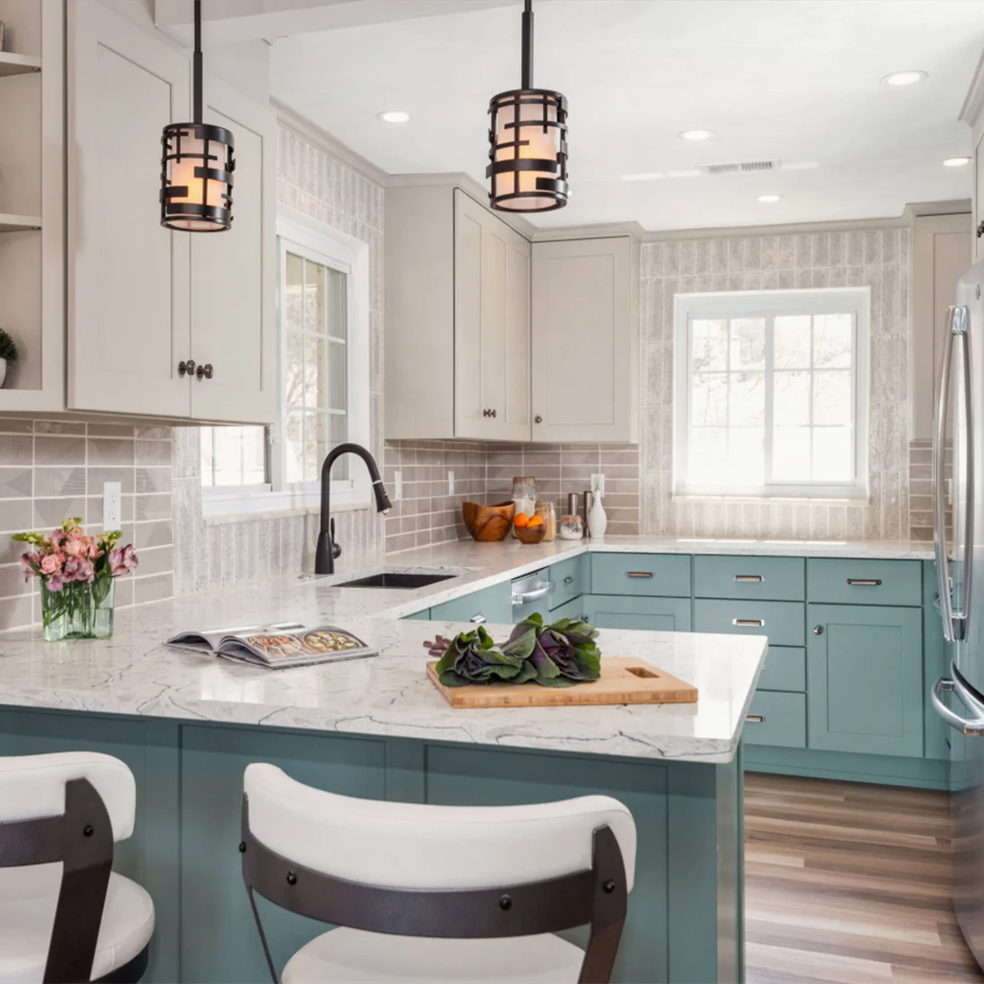 Современный деревянный Белый шейкер Северной Америки, маленький кухонный шкаф, набор образцов кладовой с раковиной