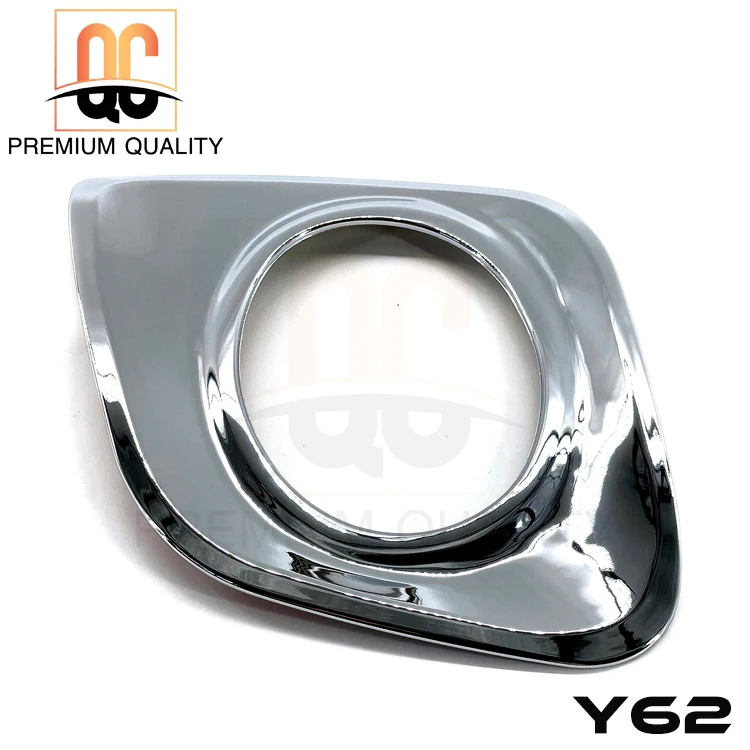 MOQ 1 set chrome front bumper fog light cover decoration for Patrol Y62 2016