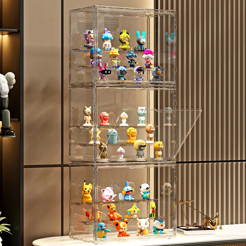Wannuo Pop Mart Blind Box Dolls Storage Display Toy Figure Plastic Transparent Case