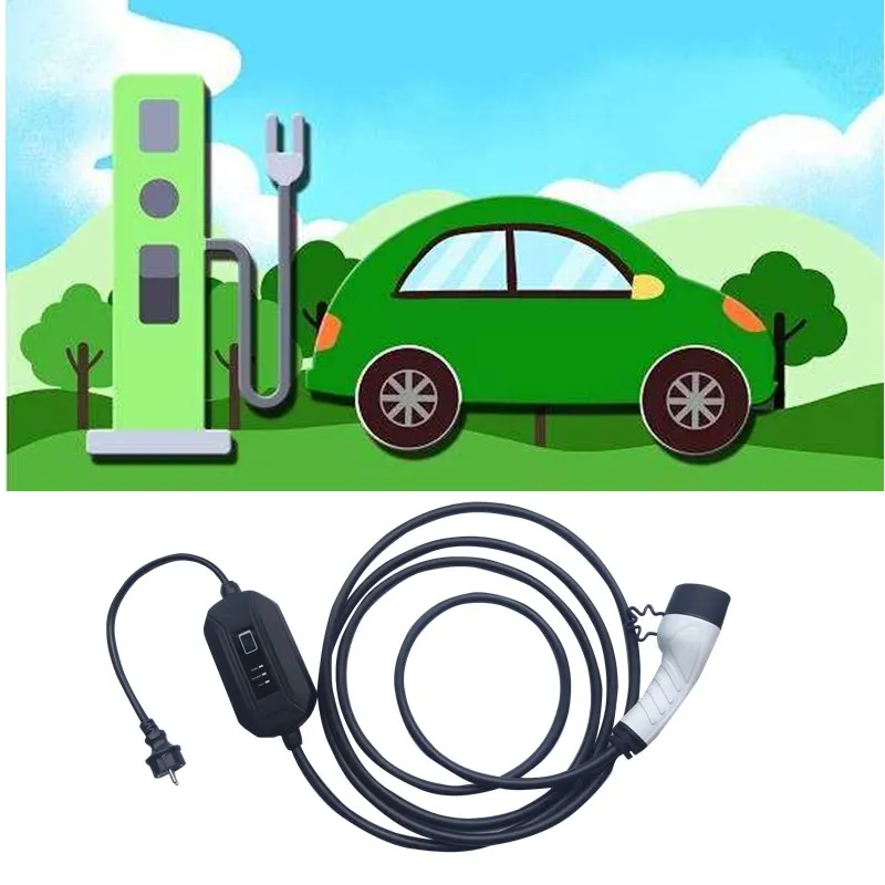 Зарядный кабель IEC69196 тип 2 8A 16A 32A 40A с регулируемым током ev зарядный задержкой старта светодиодный