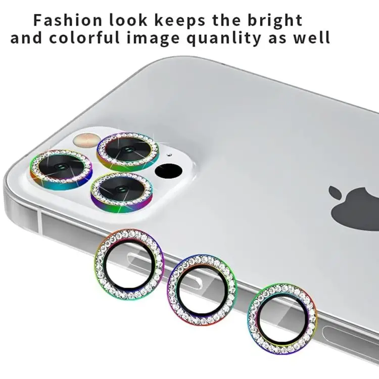 Eagle Eye Diamond Metal Aluminium Lens Cover Luxury Glitter Camera Lens screen Protector For iPhone 14 Pro Max 13 12 11 PRO MINI
