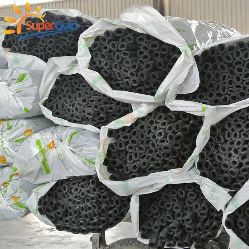 SuperGold waterproof foam rubber materials NBR rubber plastic foam tube rubber sponge pipe