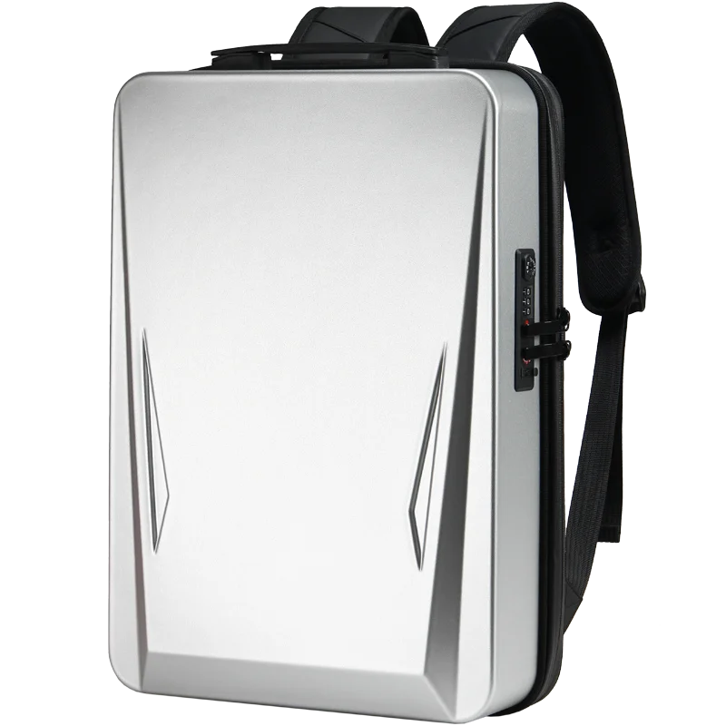 EVA Men Hard Shell Business Backpack Waterproof Anti- Theft Laptop Bag Backpack With USB Charging Port