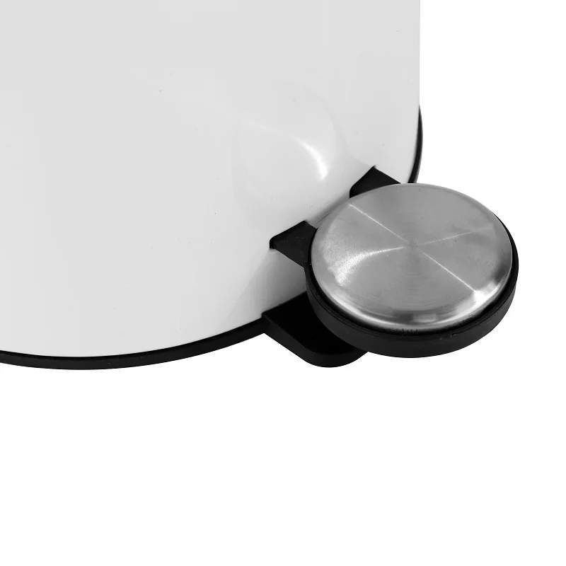 Stainless steel trash bin ABS thin cover soft closing pedal bin dustbin bathroom kitchen use Durable