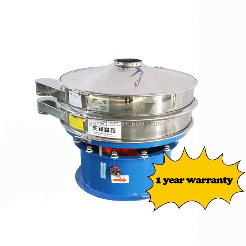 Self cleaning rice screening machine rotary vibrating screen with bouncing ball