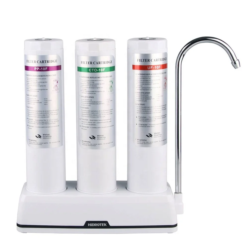 Mini Portable 3stage Water Filtration System for home