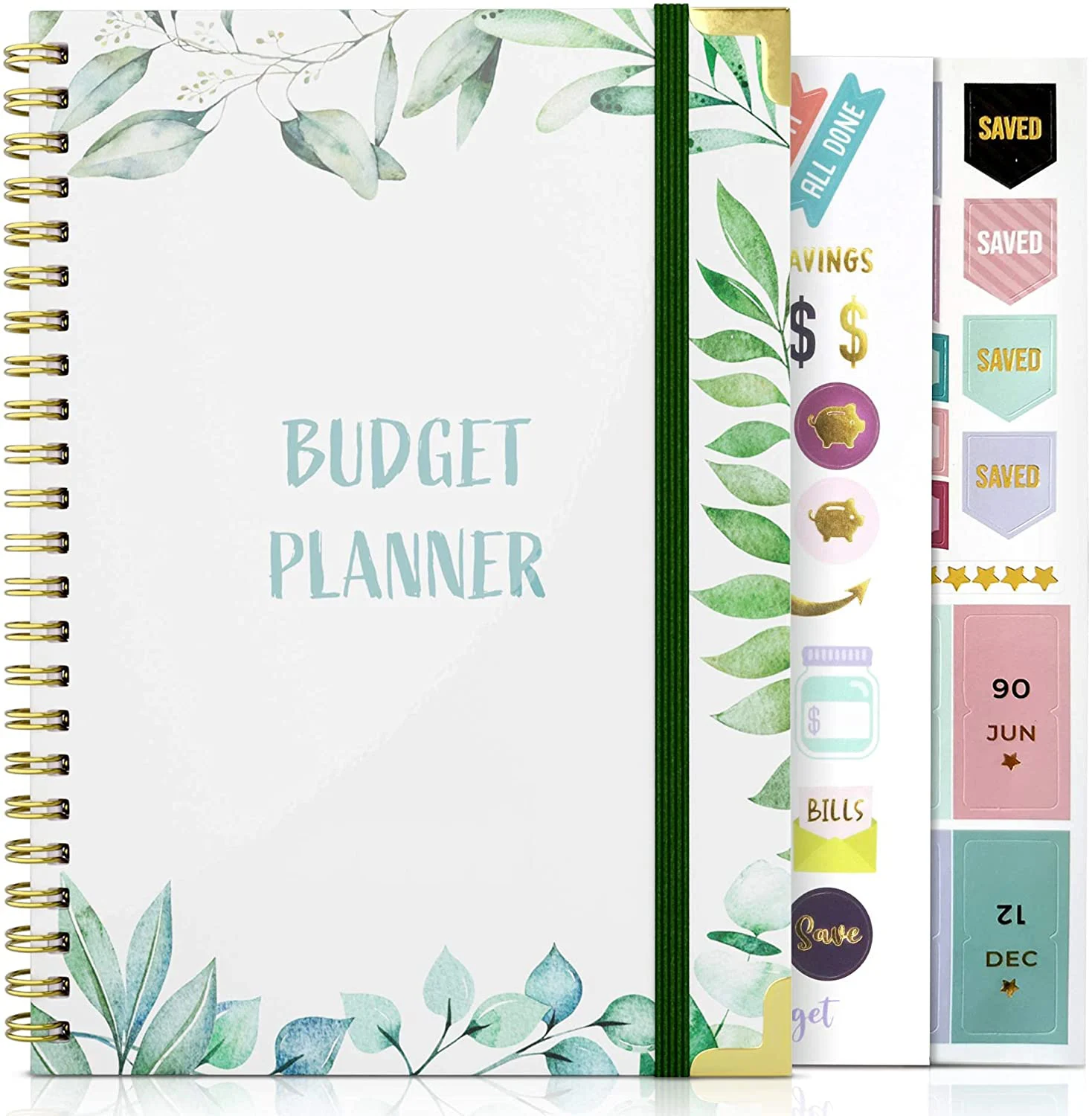 LABON Custom Monthly Budget Planner - Easy Use 12 Month Financial Organizer with Expense Tracker Notebook - The 2022 Monthly